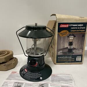 Vintage Coleman Propane Mantle Lantern Electronic Ignition 5154B700T USA Made